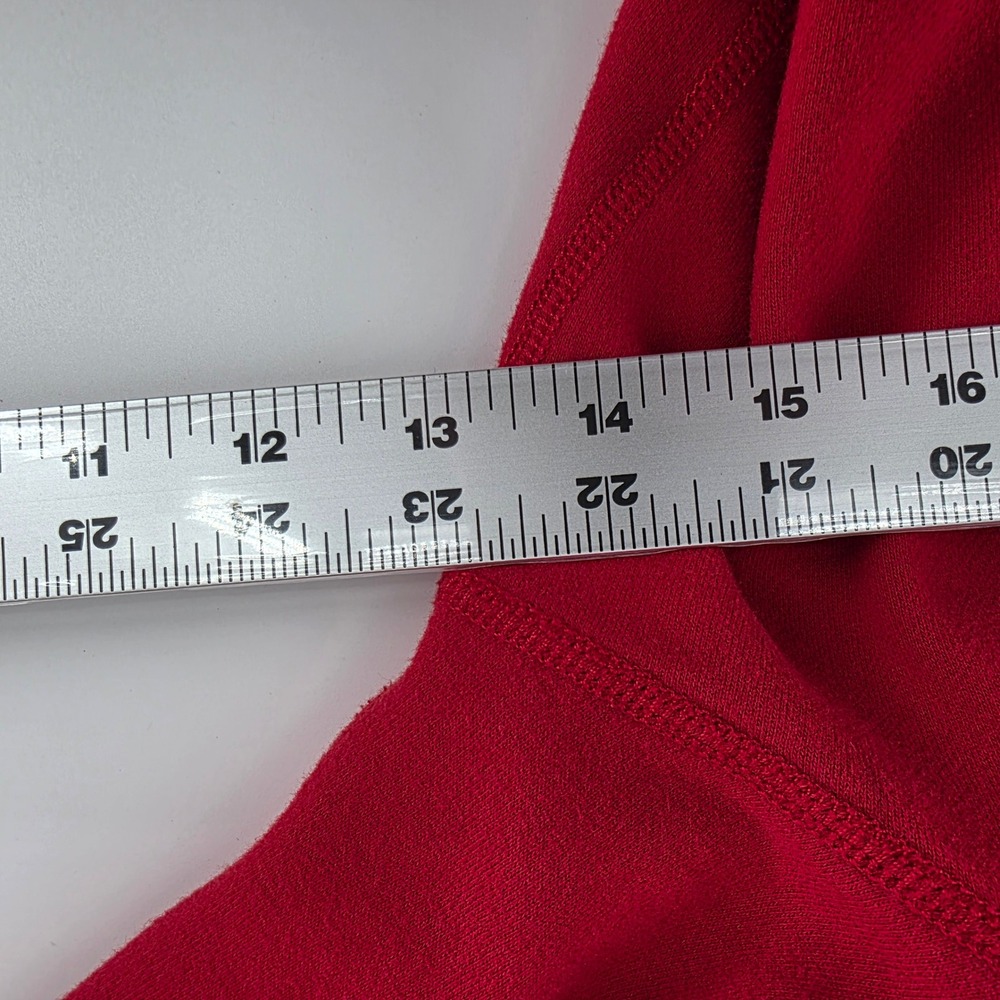 Polo Ralph Lauren Hoodie Mens L Heritage Cotton Blend Shawl Neck Red Pullover - Picture 6 of 9